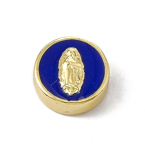 PandaHall Real 18K Gold Plated Brass Enamel Beads, Long-Lasting Plated, Religion, Cadmium Free & Lead Free, Flat Round with Virgin Mary..., Blue
PandaHall Real 18K Gold Plated Brass Enamel Beads, Long-Lasting Plated, Religion, Cadmium Free & Lead Free, Flat Round with Virgin Mary..., Blue