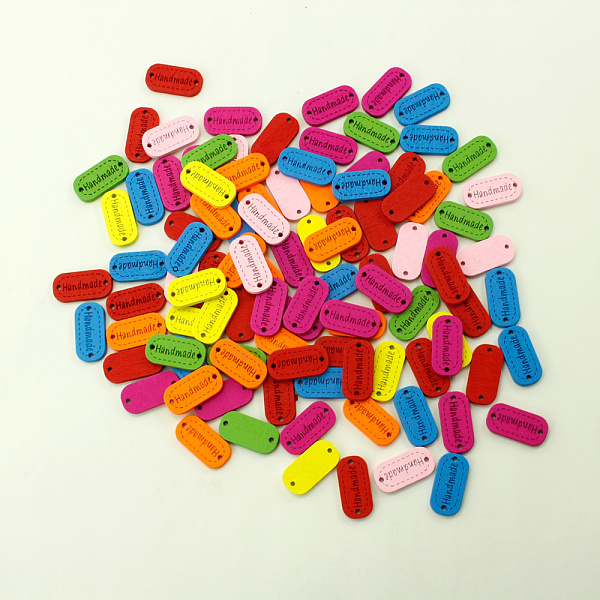 PandaHall Oval Painted 2-hole Basic Sewing Button, Wooden Buttons, Mixed Color, about 24mm long, 12mm wide, 100pcs/bag Wood Multicolor
PandaHall Oval Painted 2-hole Basic Sewing Button, Wooden Buttons, Mixed Color, about 24mm long, 12mm wide, 100pcs/bag Wood Multicolor
