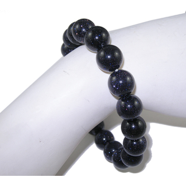 PandaHall Gemstone Bracelet, Synthetic Blue Goldstone, about 5.2cm inner diameter, Bead: 10mm in diameter, 19pcs/Strand Goldstone Blue
PandaHall Gemstone Bracelet, Synthetic Blue Goldstone, about 5.2cm inner diameter, Bead: 10mm in diameter, 19pcs/Strand Goldstone Blue