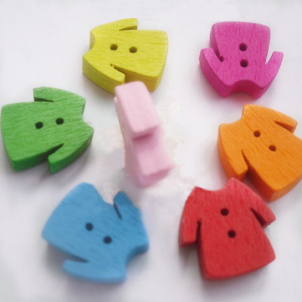 PandaHall Cartoon Buttons with 2-Hole for Clothes, Wooden Buttons, Mixed Color13mm long, 13mm wide Wood Multicolor
PandaHall Cartoon Buttons with 2-Hole for Clothes, Wooden Buttons, Mixed Color13mm long, 13mm wide Wood Multicolor