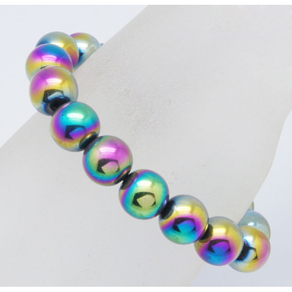 PandaHall Non-Magnetic Synthetic Hematite Bracelets, Colorful Ball Bracelets, Size: about 57mm in diameter, round beads: 12mm in diameter...
PandaHall Non-Magnetic Synthetic Hematite Bracelets, Colorful Ball Bracelets, Size: about 57mm in diameter, round beads: 12mm in diameter...