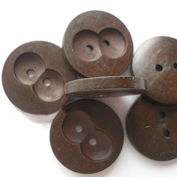 PandaHall Practical Butoons with 2-Hole, Wooden Buttons, Coffee, about 30mm in diameter, 100pcs/bag Wood Brown
PandaHall Practical Butoons with 2-Hole, Wooden Buttons, Coffee, about 30mm in diameter, 100pcs/bag Wood Brown