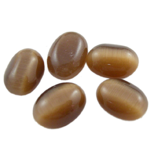 PandaHall Cat Eye Cabochons, Oval, Brown, about 6mm wide, 8mm long, 3mm thick Glass Oval Brown
PandaHall Cat Eye Cabochons, Oval, Brown, about 6mm wide, 8mm long, 3mm thick Glass Oval Brown