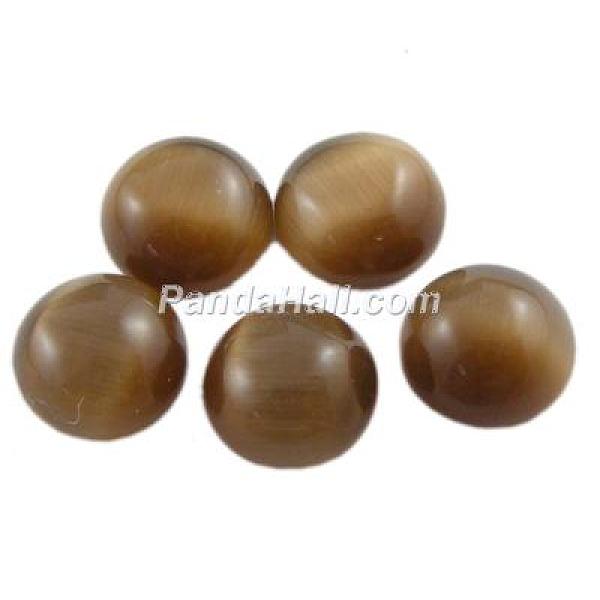 PandaHall Cat Eye Glass Cabochons, Half Round/Dome, Brown, about 20mm in diameter, 3~5mm thick Glass Half Round Brown
PandaHall Cat Eye Glass Cabochons, Half Round/Dome, Brown, about 20mm in diameter, 3~5mm thick Glass Half Round Brown