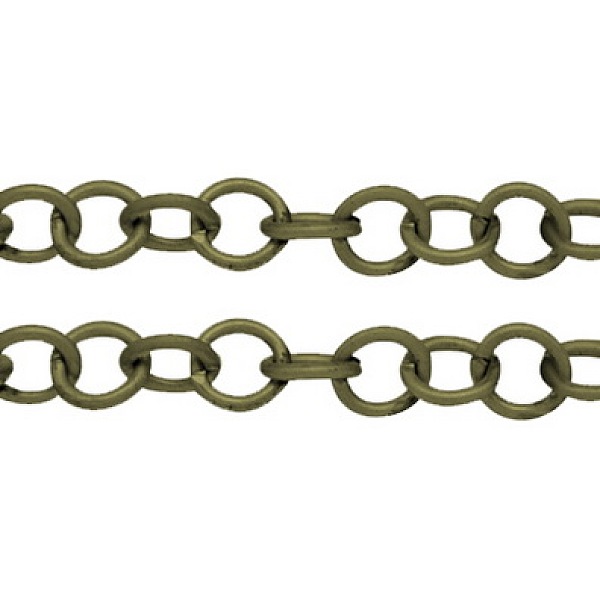 PandaHall Iron Rolo Chains, Belcher Chain, Unwelded, with Spool, Lead Free & Nickel Free, Antique Bronze, 8x1.5mm Iron
PandaHall Iron Rolo Chains, Belcher Chain, Unwelded, with Spool, Lead Free & Nickel Free, Antique Bronze, 8x1.5mm Iron