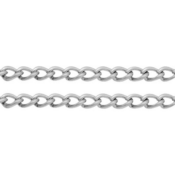 PandaHall Iron Side Twisted Chains, Unwelded, with Spool, Oval, Lead Free, Platinum, 6x4x1mm Iron
PandaHall Iron Side Twisted Chains, Unwelded, with Spool, Oval, Lead Free, Platinum, 6x4x1mm Iron