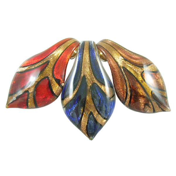 PandaHall Handmade Gold Sand Lampwork Big Pendants, Leaf, Mixed Color, about 36mm wide, 65mm long, hole: 8mm Lampwork Leaf Multicolor
PandaHall Handmade Gold Sand Lampwork Big Pendants, Leaf, Mixed Color, about 36mm wide, 65mm long, hole: 8mm Lampwork Leaf Multicolor