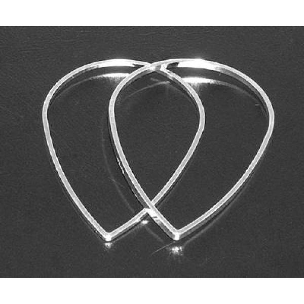 PandaHall Nickel Free Brass Links, teardrop, Silver Color, about 17mm wide, 25mm long, 1mm thick Brass Teardrop
PandaHall Nickel Free Brass Links, teardrop, Silver Color, about 17mm wide, 25mm long, 1mm thick Brass Teardrop