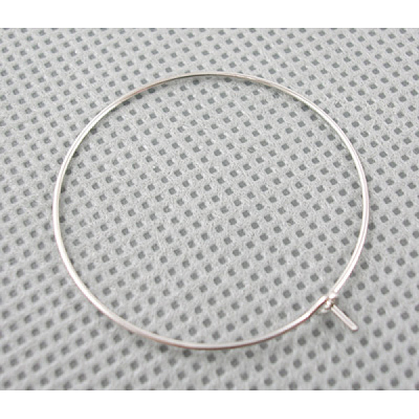 PandaHall Brass Wine Glass Charm Rings, Hoop Earrings Findings, Nickel Free, Platinum, 30x0.8mm, 20 Gauge Brass
PandaHall Brass Wine Glass Charm Rings, Hoop Earrings Findings, Nickel Free, Platinum, 30x0.8mm, 20 Gauge Brass
