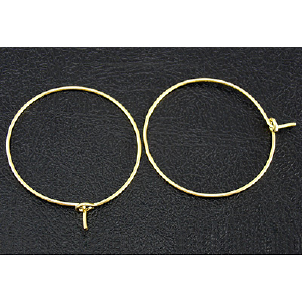 PandaHall Brass Wine Glass Charm Rings, Hoop Earrings Findings, Nickel Free, Golden, 35x0.8mm, 20 Gauge Brass
PandaHall Brass Wine Glass Charm Rings, Hoop Earrings Findings, Nickel Free, Golden, 35x0.8mm, 20 Gauge Brass
