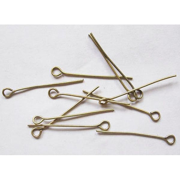 PandaHall Iron Eye Pin, Cadmium Free & Nickel Free & Lead Free, Antique Bronze, 26x0.7mm, Hole: 2mm, about 11000pcs/1000g Iron
PandaHall Iron Eye Pin, Cadmium Free & Nickel Free & Lead Free, Antique Bronze, 26x0.7mm, Hole: 2mm, about 11000pcs/1000g Iron