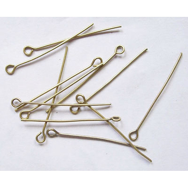 PandaHall Iron Eye Pin, Cadmium Free & Nickel Free & Lead Free, Antique Bronze, 3.5x0.07cm, Hole: 2mm, about 7000pcs/1000g Iron
PandaHall Iron Eye Pin, Cadmium Free & Nickel Free & Lead Free, Antique Bronze, 3.5x0.07cm, Hole: 2mm, about 7000pcs/1000g Iron