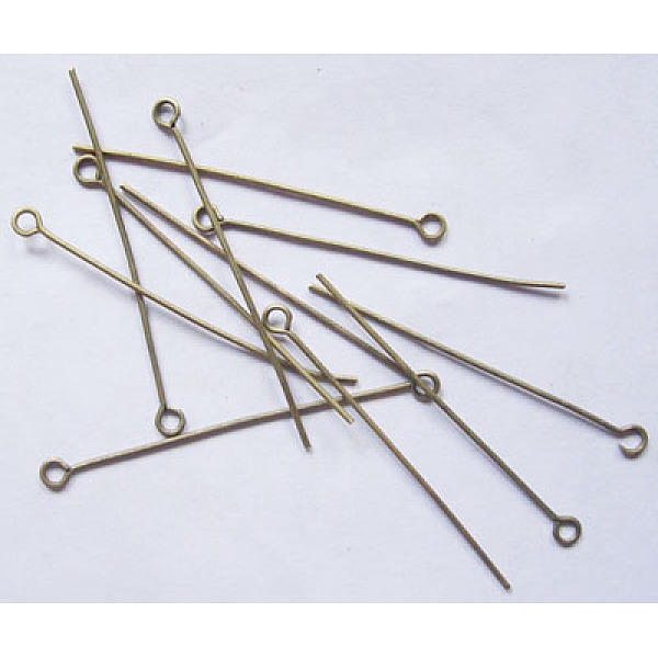 PandaHall Iron Eye Pin, Cadmium Free & Nickel Free & Lead Free, Antique Bronze, 45x0.7mm, Hole: 2mm, about 6000pcs/1000g Iron
PandaHall Iron Eye Pin, Cadmium Free & Nickel Free & Lead Free, Antique Bronze, 45x0.7mm, Hole: 2mm, about 6000pcs/1000g Iron
