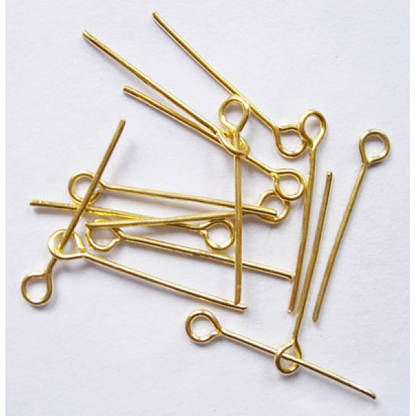 PandaHall Iron Eye Pin, Cadmium Free & Lead Free, Golden, 18x0.7mm, Hole: 2mm, about 13800~14000pcs/1000g Iron
PandaHall Iron Eye Pin, Cadmium Free & Lead Free, Golden, 18x0.7mm, Hole: 2mm, about 13800~14000pcs/1000g Iron