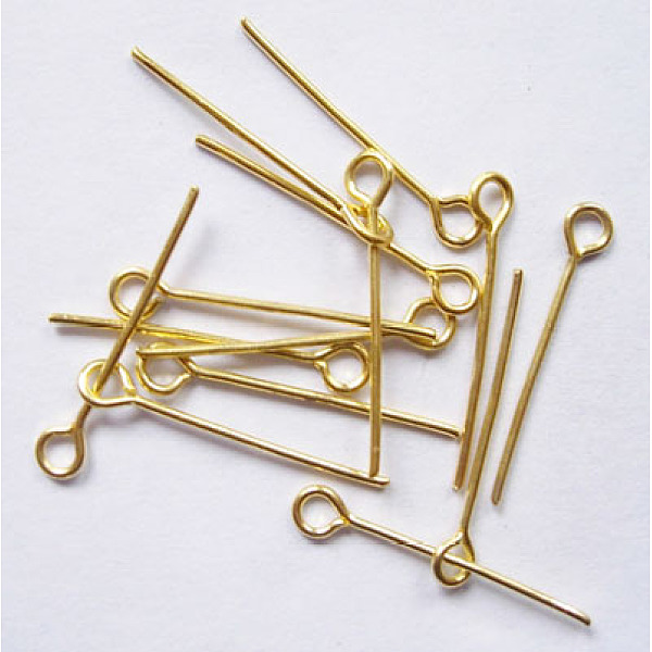 PandaHall Iron Eye Pin, Cadmium Free & Lead Free, Golden, 22x0.7mm, Hole: 2mm, about 12000pcs/1000g Iron
PandaHall Iron Eye Pin, Cadmium Free & Lead Free, Golden, 22x0.7mm, Hole: 2mm, about 12000pcs/1000g Iron