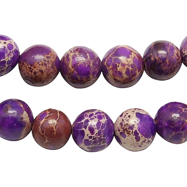 PandaHall Synthetic Imperial Jasper Beads Strands, Dyed, Round, Purple, 6mm, Hole: 1mm, about 65pcs/strand, 15.5 inch Imperial Jasper Round...
PandaHall Synthetic Imperial Jasper Beads Strands, Dyed, Round, Purple, 6mm, Hole: 1mm, about 65pcs/strand, 15.5 inch Imperial Jasper Round...