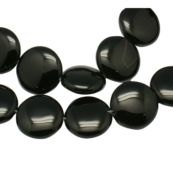 PandaHall Natural Black Onyx Beads Strands, Grade A, Dyed, Flat Round, Black, Size: about 10mm in diameter, 5mm thick, hole: 1mm...
PandaHall Natural Black Onyx Beads Strands, Grade A, Dyed, Flat Round, Black, Size: about 10mm in diameter, 5mm thick, hole: 1mm...