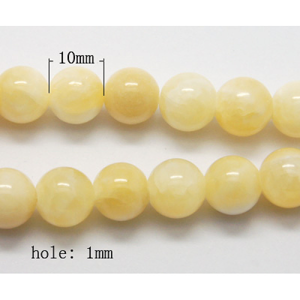 PandaHall Natural Yellow Jade Beads, Round, Lemon Chiffon, Size: about 10mm in diameter, hole: 1mm, 40pcs/strand, 16 inch Yellow Jade Round...
PandaHall Natural Yellow Jade Beads, Round, Lemon Chiffon, Size: about 10mm in diameter, hole: 1mm, 40pcs/strand, 16 inch Yellow Jade Round...