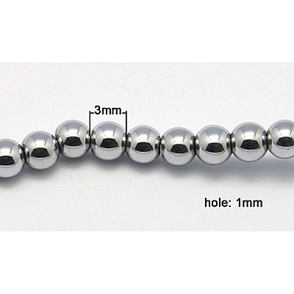PandaHall Vacuum Plating Non-Magnetic Synthetic Hematite Beads Strands, Round, Gainsboro, Size: about 3mm in diameter, hole: 1mm..., Gray
PandaHall Vacuum Plating Non-Magnetic Synthetic Hematite Beads Strands, Round, Gainsboro, Size: about 3mm in diameter, hole: 1mm..., Gray