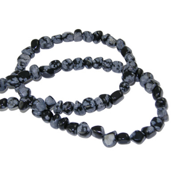 PandaHall Gemstone Strands, Snowflake Obsidian,The beads about 3~5mm, hole: 0.8mm, 15.5 inch, 82pcs/strand Snowflake Obsidian Chip Gray
PandaHall Gemstone Strands, Snowflake Obsidian,The beads about 3~5mm, hole: 0.8mm, 15.5 inch, 82pcs/strand Snowflake Obsidian Chip Gray