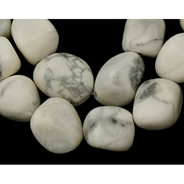 PandaHall Natural Gemstone Beads Strands, Howlite, Barrel, White, 16~24x14~17mm, Hole: 1mm, about 22~23 pcs/strand, 15 inch Howlite Barrel...
PandaHall Natural Gemstone Beads Strands, Howlite, Barrel, White, 16~24x14~17mm, Hole: 1mm, about 22~23 pcs/strand, 15 inch Howlite Barrel...