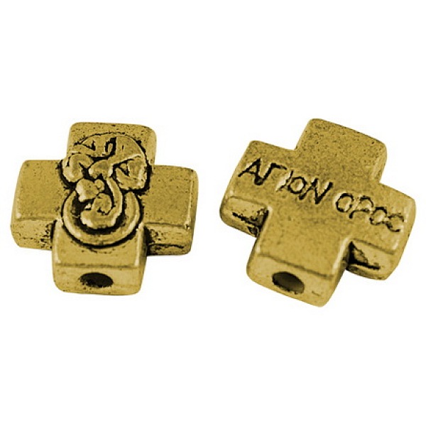 PandaHall Tibetan Style Alloy Beads, Cadmium Free & Nickel Free & Lead Free, Cross, Antique Golden, 13mm long, 13mm wide, 6mm thick, Hole...
PandaHall Tibetan Style Alloy Beads, Cadmium Free & Nickel Free & Lead Free, Cross, Antique Golden, 13mm long, 13mm wide, 6mm thick, Hole...