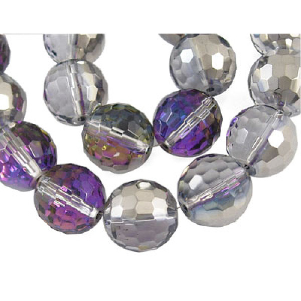 PandaHall Glass Beads Strands, Silver Plated, Round, Colorful, 96 faceted, bead: 8mm in diameter, hole: 1mm, about 14 inch/strand, about...
PandaHall Glass Beads Strands, Silver Plated, Round, Colorful, 96 faceted, bead: 8mm in diameter, hole: 1mm, about 14 inch/strand, about...