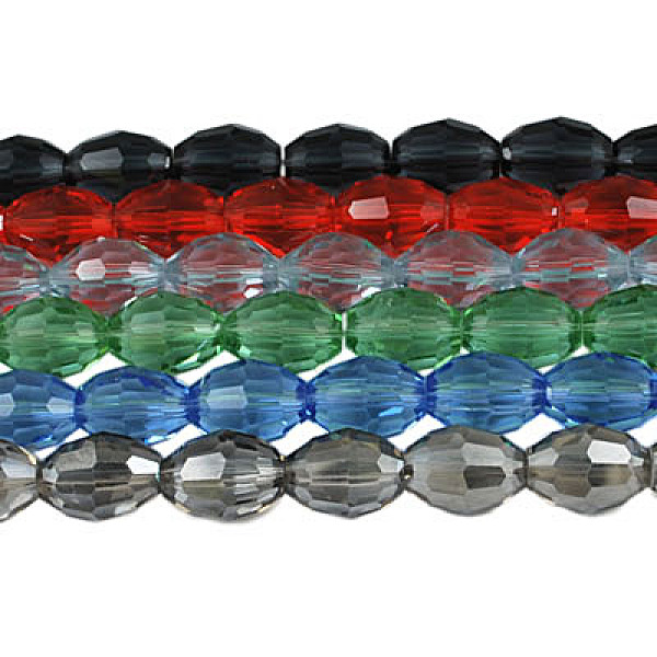 PandaHall Glass Beads Strands, Faceted, Oval, Mixed Color, 8x6mm, Hole: 1.5mm, about 72pcs/strand Glass Oval Multicolor
PandaHall Glass Beads Strands, Faceted, Oval, Mixed Color, 8x6mm, Hole: 1.5mm, about 72pcs/strand Glass Oval Multicolor