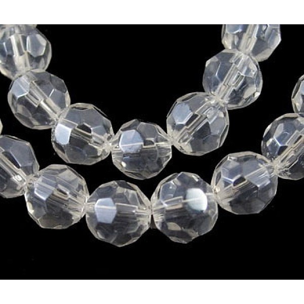 PandaHall Glass Beads Strands, Faceted Round, Clear, Pearl Luster Plated, The beads about 4mm in diameter, hole: 1mm, about 13 inch/strand..., White
PandaHall Glass Beads Strands, Faceted Round, Clear, Pearl Luster Plated, The beads about 4mm in diameter, hole: 1mm, about 13 inch/strand..., White