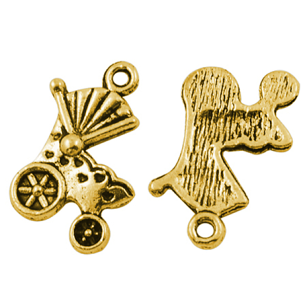 PandaHall Tibetan Style Alloy Pendants, Pram, Antique Silver, Antique Golden, Lead Free & Cadmium Free, 19x12x2mm, Hole: 1.5mm Alloy Vehicle
PandaHall Tibetan Style Alloy Pendants, Pram, Antique Silver, Antique Golden, Lead Free & Cadmium Free, 19x12x2mm, Hole: 1.5mm Alloy Vehicle