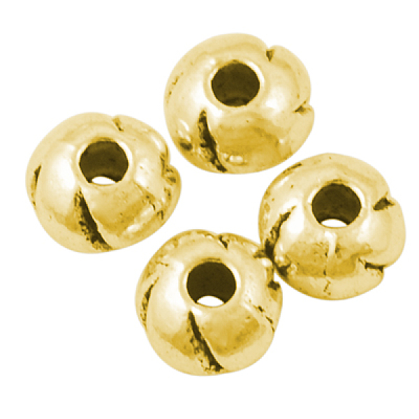 PandaHall Tibetan Style Alloy Beads, Cadmium Free & Nickel Free & Lead Free, Round, Antique Golden, 5.5x5.5x3.5mm, Hole: 1.5mm Alloy Round
PandaHall Tibetan Style Alloy Beads, Cadmium Free & Nickel Free & Lead Free, Round, Antique Golden, 5.5x5.5x3.5mm, Hole: 1.5mm Alloy Round