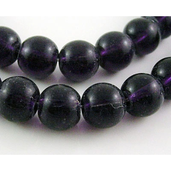PandaHall Glass Beads Strands, Round, Medium Purple, about 10mm in diameter, hole: 1mm, about 30pcs/strand, 12 inch Glass Round
PandaHall Glass Beads Strands, Round, Medium Purple, about 10mm in diameter, hole: 1mm, about 30pcs/strand, 12 inch Glass Round