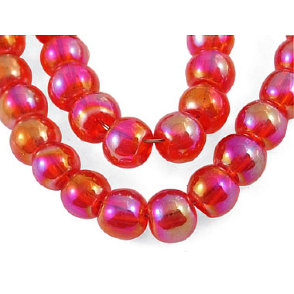 PandaHall Glass Bead Strands, Round, AB Color Plated, Red, 4mm, Hole: 1mm, about 80pcs/strand, 13 inch/strand Glass Round Red
PandaHall Glass Bead Strands, Round, AB Color Plated, Red, 4mm, Hole: 1mm, about 80pcs/strand, 13 inch/strand Glass Round Red