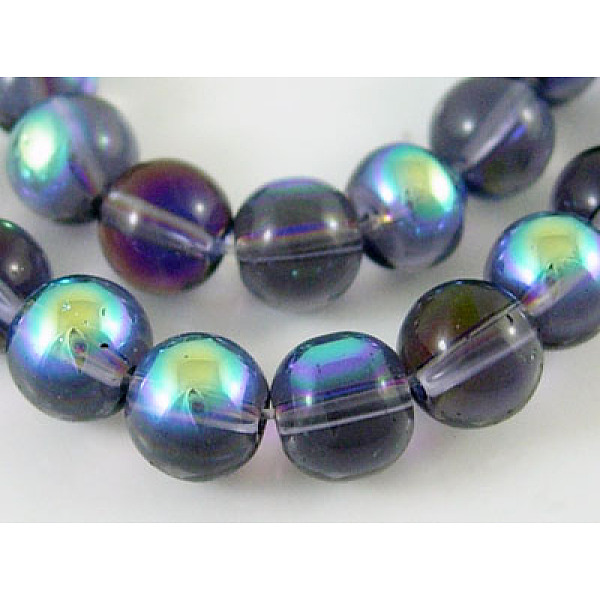 PandaHall Round Glass Beads Strands, Medium Purple, AB Color Plated, bead: 8mm in diameter, hole: 1mm, about 14 inch/strand, about...
PandaHall Round Glass Beads Strands, Medium Purple, AB Color Plated, bead: 8mm in diameter, hole: 1mm, about 14 inch/strand, about...