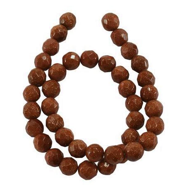 PandaHall Gemstone Beads Strands, Synthetic Goldstone, Faceted, Round, Sienna, 10mm Goldstone Round Brown
PandaHall Gemstone Beads Strands, Synthetic Goldstone, Faceted, Round, Sienna, 10mm Goldstone Round Brown