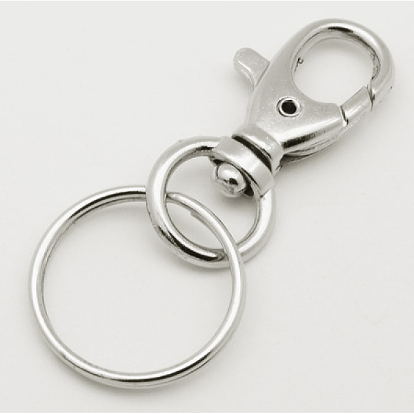 PandaHall Iron Lobster Clasp Keychain, Platinum Color, Size: about 28mm wide, 78mm long Iron Others
PandaHall Iron Lobster Clasp Keychain, Platinum Color, Size: about 28mm wide, 78mm long Iron Others