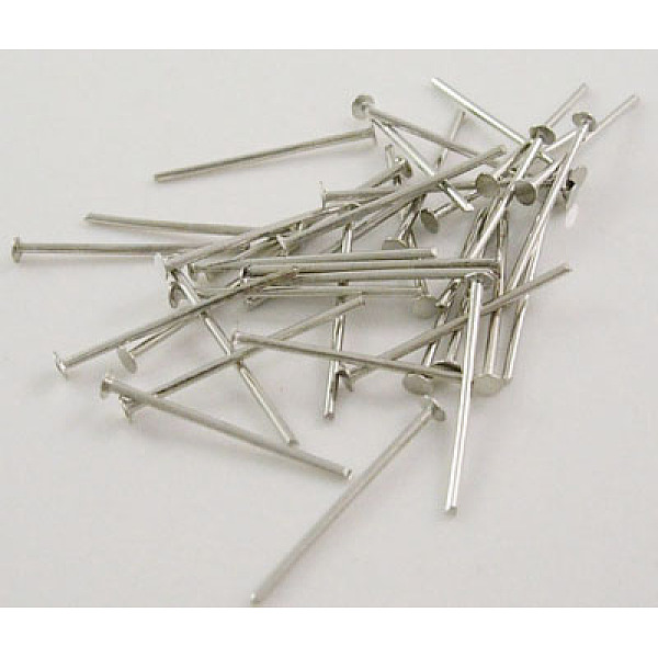 PandaHall Brass Flat Head Pins, Cadmium Free & Nickel Free & Lead Free, Platinum Color, Size: about 0.75~0.8mm thick(20 Gauge), 2.0cm long....
PandaHall Brass Flat Head Pins, Cadmium Free & Nickel Free & Lead Free, Platinum Color, Size: about 0.75~0.8mm thick(20 Gauge), 2.0cm long....