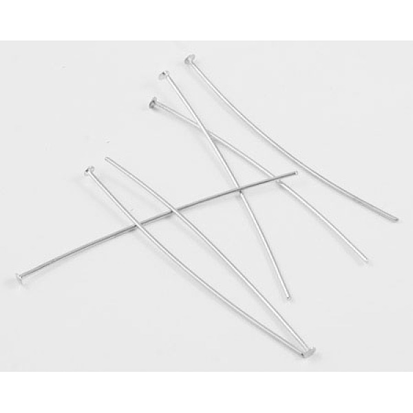 PandaHall Iron Flat Head Pins, Cadmium Free & Nickel Free & Lead Free, Platinum, 46x0.75~0.8mm, 20 Gauge, about 5800pcs/1000g, Head: 2mm...
PandaHall Iron Flat Head Pins, Cadmium Free & Nickel Free & Lead Free, Platinum, 46x0.75~0.8mm, 20 Gauge, about 5800pcs/1000g, Head: 2mm...