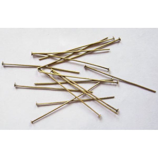 PandaHall Iron Flat Head Pins, Cadmium Free & Nickel Free & Lead Free, Antique Bronze, 35x0.75~0.8mm, 20 Gauge, about 5400pcs/1000g, Head...
PandaHall Iron Flat Head Pins, Cadmium Free & Nickel Free & Lead Free, Antique Bronze, 35x0.75~0.8mm, 20 Gauge, about 5400pcs/1000g, Head...