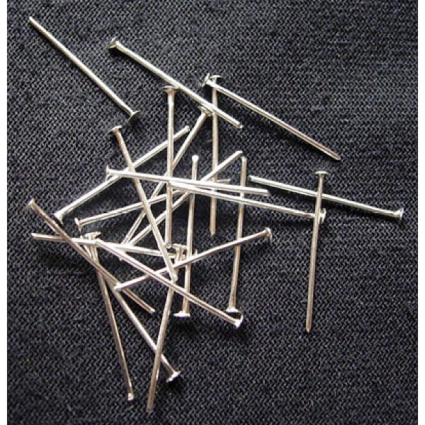 PandaHall Iron Flat Head Pins, Cadmium Free & Lead Free, Silver Color Plated, 18x0.75~0.8mm, 20 Gauge, about 12000pcs/1000g, Head: 2mm Iron
PandaHall Iron Flat Head Pins, Cadmium Free & Lead Free, Silver Color Plated, 18x0.75~0.8mm, 20 Gauge, about 12000pcs/1000g, Head: 2mm Iron