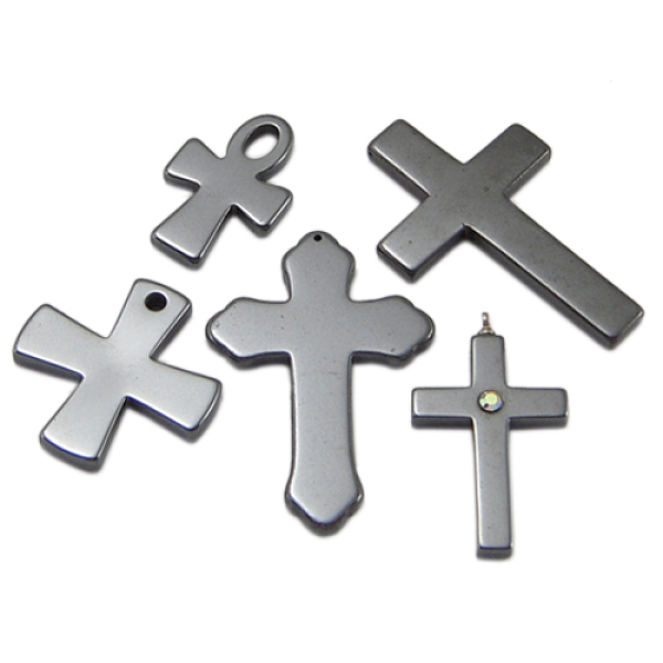 PandaHall Non-magnetic Synthetic Hematite Pendants, Cross, Mixed, about 20~34mm wide, 30~50mm long, hole: 1~4mm Non-magnetic Hematite Oval..., Black
PandaHall Non-magnetic Synthetic Hematite Pendants, Cross, Mixed, about 20~34mm wide, 30~50mm long, hole: 1~4mm Non-magnetic Hematite Oval..., Black