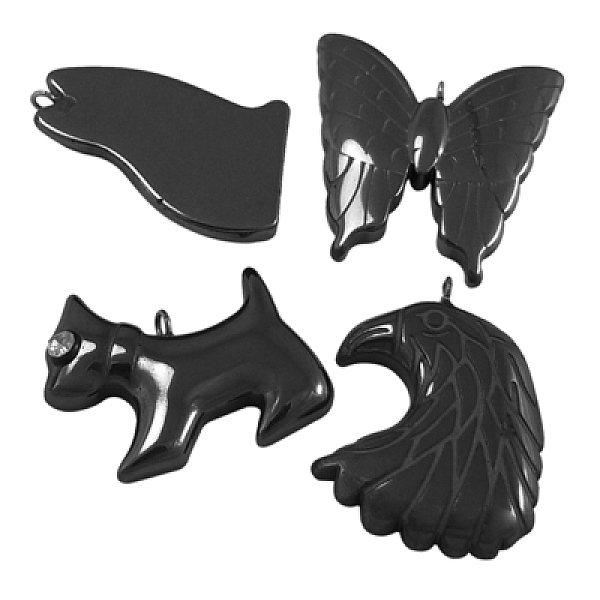 PandaHall Non-magnetic Synthetic Hematite Pendants, Mixed, about 20~40mm wide, 23~45mm long, hole: 2mm Non-magnetic Hematite Oval Black
PandaHall Non-magnetic Synthetic Hematite Pendants, Mixed, about 20~40mm wide, 23~45mm long, hole: 2mm Non-magnetic Hematite Oval Black