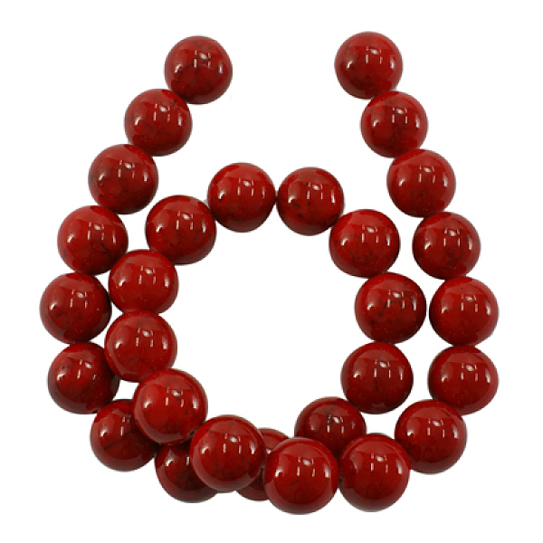 PandaHall Dyed Natural White Jade Beads, Red, Round, about 12mm in diameter, hole: 1mm, about 34pcs/strand, 16 inch White Jade Round Red
PandaHall Dyed Natural White Jade Beads, Red, Round, about 12mm in diameter, hole: 1mm, about 34pcs/strand, 16 inch White Jade Round Red