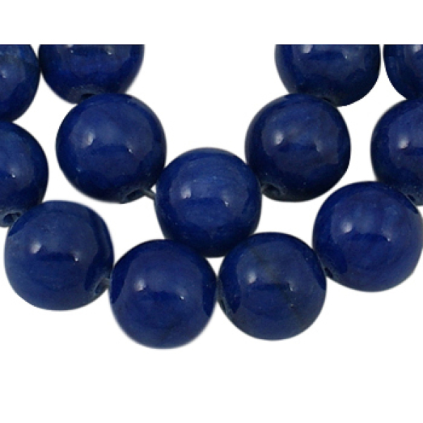 PandaHall Natural Yellow Jade Beads Strands, Round, Dyed, Dark Blue, about 8mm in diameter, hole: 1mm, about 50 pcs/strand, 16 inch Yellow...
PandaHall Natural Yellow Jade Beads Strands, Round, Dyed, Dark Blue, about 8mm in diameter, hole: 1mm, about 50 pcs/strand, 16 inch Yellow...
