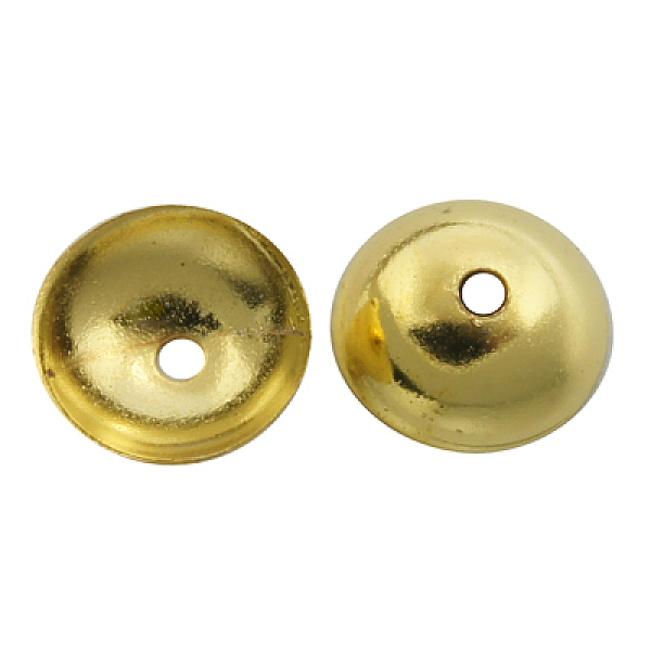 PandaHall Brass Bead Caps, Apetalous, Golden, 10x3mm, Hole: 1mm, about 500pcs/bag Brass
PandaHall Brass Bead Caps, Apetalous, Golden, 10x3mm, Hole: 1mm, about 500pcs/bag Brass