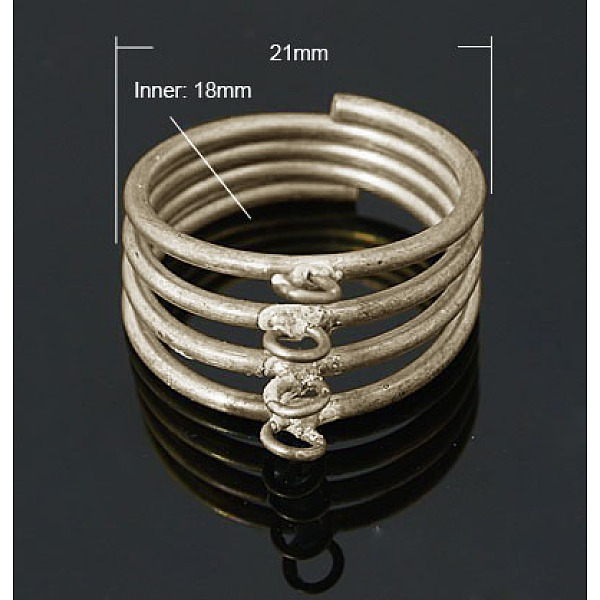 PandaHall Brass Loop Ring Base Findings, Platinum Color, 18mm inner diameter, Hole: 2.5mm Brass
PandaHall Brass Loop Ring Base Findings, Platinum Color, 18mm inner diameter, Hole: 2.5mm Brass