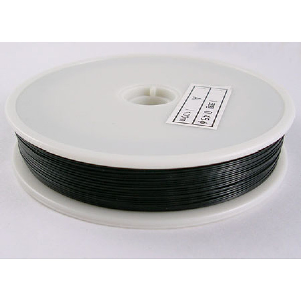 PandaHall Tiger Tail Wire, Nylon-coated Stainless Steel Wire, Black, 0.38mm, about 164.04 Feet(50m)/roll Stainless Steel Round Black
PandaHall Tiger Tail Wire, Nylon-coated Stainless Steel Wire, Black, 0.38mm, about 164.04 Feet(50m)/roll Stainless Steel Round Black