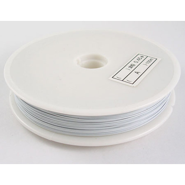 PandaHall Tiger Tail Wire, Nylon-coated Stainless Steel Wire, White, 0.45mm, about 164.04 Feet(50m)/roll Stainless Steel Round White
PandaHall Tiger Tail Wire, Nylon-coated Stainless Steel Wire, White, 0.45mm, about 164.04 Feet(50m)/roll Stainless Steel Round White
