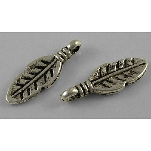 PandaHall Tibetan Style Alloy Pendants, Leaf, Cadmium Free & Nickel Free & Lead Free, Antique Silver, 17x6x1.5mm, Hole: 1mm Alloy Leaf
PandaHall Tibetan Style Alloy Pendants, Leaf, Cadmium Free & Nickel Free & Lead Free, Antique Silver, 17x6x1.5mm, Hole: 1mm Alloy Leaf