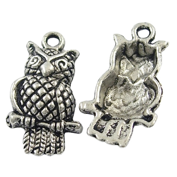 PandaHall Tibetan Style Alloy Pendants, Cadmium Free & Nickel Free & Lead Free, Owl, for Halloween, Antique Silver, 22x12x4.5mm, Hole: 2mm...
PandaHall Tibetan Style Alloy Pendants, Cadmium Free & Nickel Free & Lead Free, Owl, for Halloween, Antique Silver, 22x12x4.5mm, Hole: 2mm...